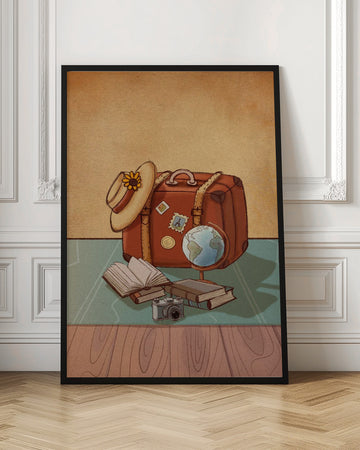 Vintage Travel Essentials | Poster - Room Interior 1