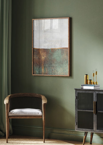 Golden Patina Horizon | Poster - Room Interior 2
