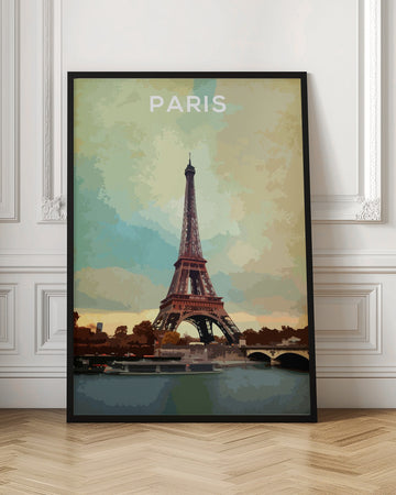 Eiffel Tower Paris Sunset | Poster - Room Interior 1