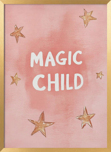 Starry Dreams | Poster - Gold Frame Interior