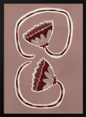Delicate Bloom 16 | Poster - Black Metal Frame Interior