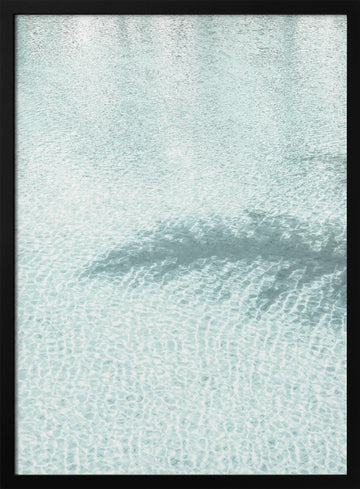 Clear Aqua Ripples | Poster - Black Metal Frame Interior
