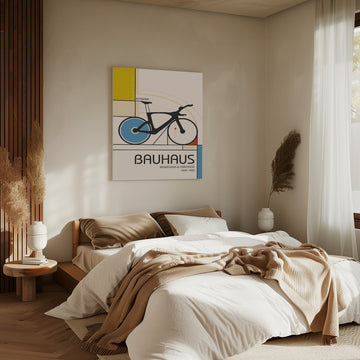 Bauhaus Geometric Cycling | Canvas - Room Interior 2