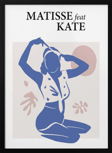 Matisse Feat Kate | Poster - Black Metal Frame Interior