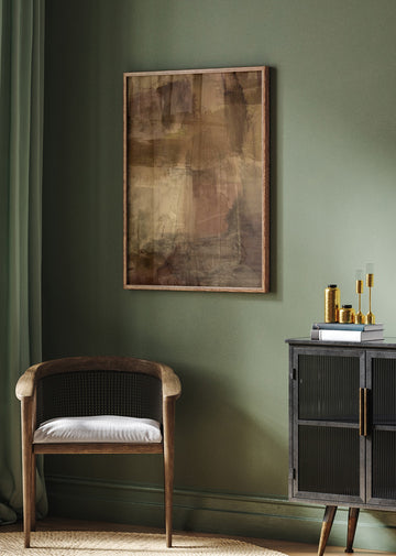 Warm Earthy Strokes | Poster - Room Interior 2