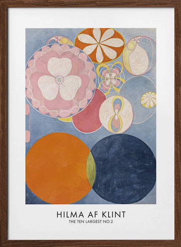The Ten Largest No.2 Poster | Poster - Walnut Frame Interior
