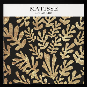 Golden Foliage Dance | Poster - Black Metal Frame Interior