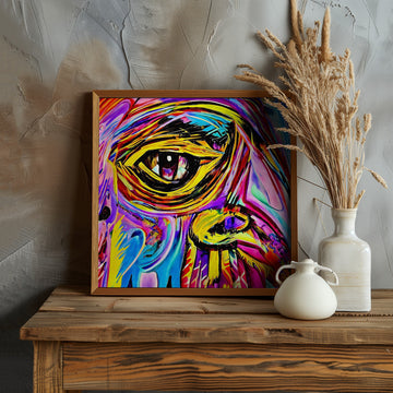 Vibrant Abstract Eye | Poster - Room Interior 1