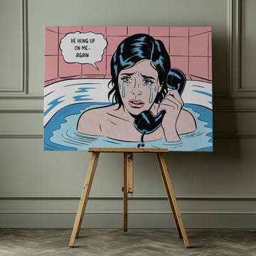 Crying In Bathtub | Canvas - Room Interior 1