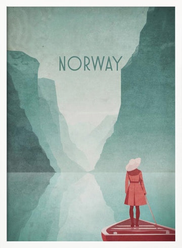Norway 1 FJORDS | Poster - White Frame Interior