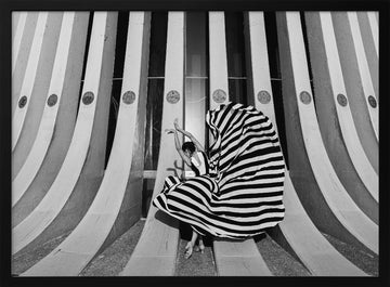 Graceful Striped Dancer | Poster - Black Metal Frame Interior