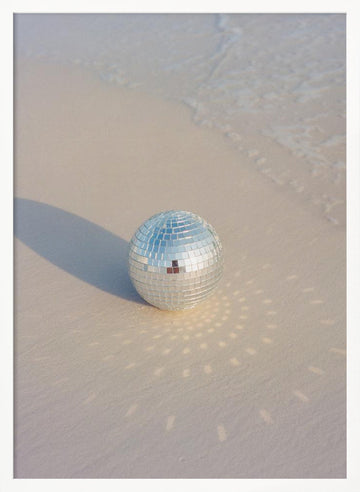 Beach Disco Dreams | Poster - White Frame Interior