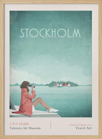 Stockholm 3 | Poster - Wood Frame Interior