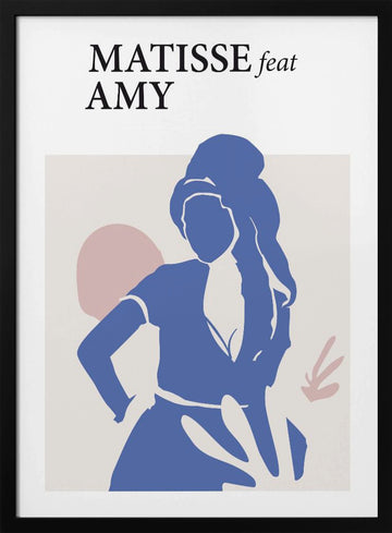 Matisse Feat Amy | Poster - Black Metal Frame Interior