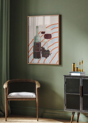 Italian Wine Still Life | Poster - Room Interior 2