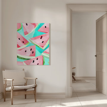 Refreshing Watermelon Pattern | Canvas - Room Interior 1