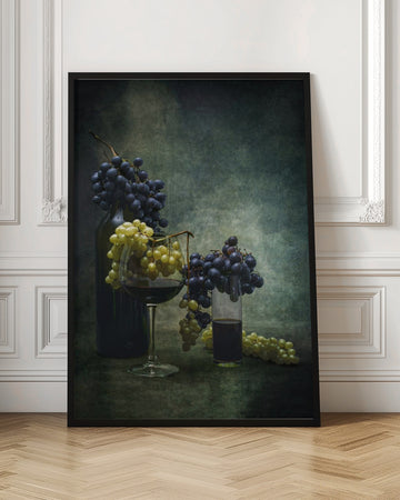 Rustic Wine Grapes | Poster - Room Interior 1