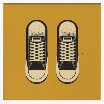 Classic Canvas Sneakers | Poster - White Frame Interior