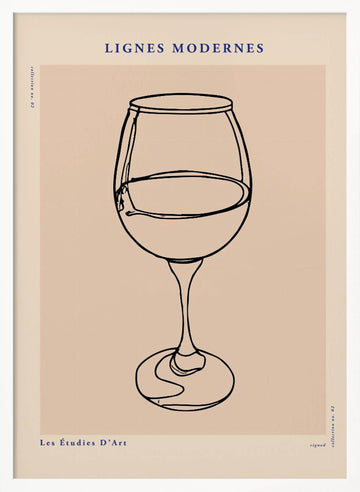 Lignesmodernesno05 | Poster - White Frame Interior