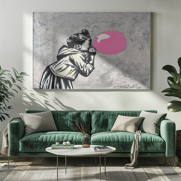 Urban Bubblegum Girl | Poster - Room Interior 1