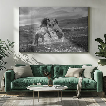 Wild Horses Rearing | Poster - Room Interior 1