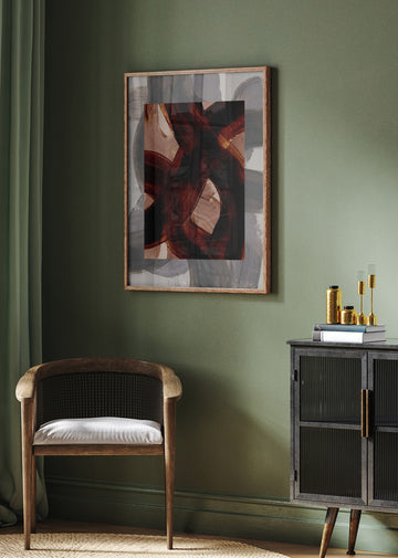 Abstract Brush Strokes 150 | Poster - Room Interior 2