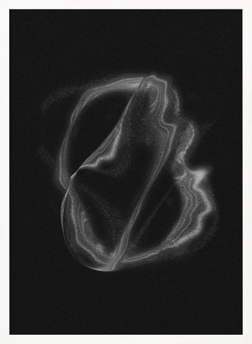 Ethereal Fluid Form | Poster - White Frame Interior