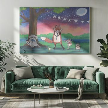 Whimsical Animal Band | Poster - Room Interior 1