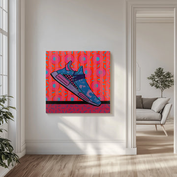 Vibrant Pop Art Sneaker | Canvas - Room Interior 1