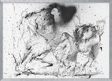 Expressive Human Figures | Poster - Silver Frame Interior