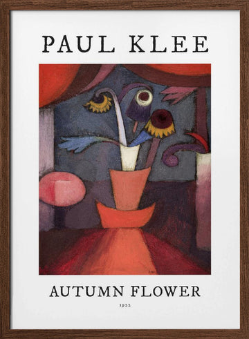 Autumn Flower 1922 | Poster - Walnut Frame Interior