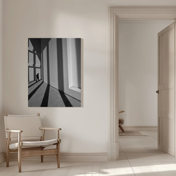 Solitary Man Shadows | Canvas - Room Interior 1