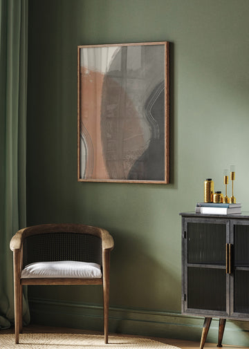 Earthy Abstract Curves | Poster - Room Interior 2
