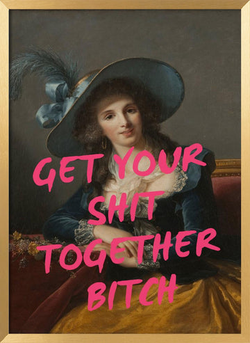 Sassy Lady Quote | Poster - Gold Frame Interior