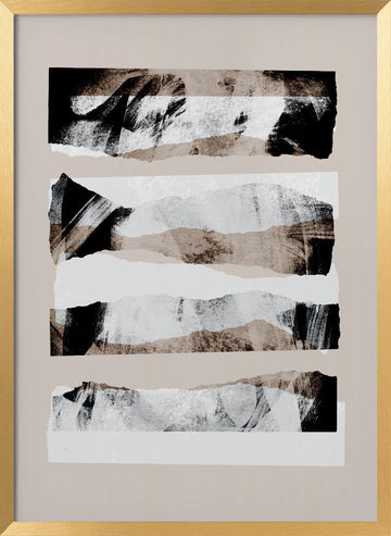 Pieces 20 | Poster - Gold Frame Interior