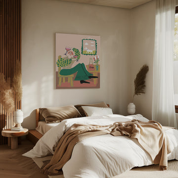 Cozy Evening Wine | Canvas - Room Interior 2