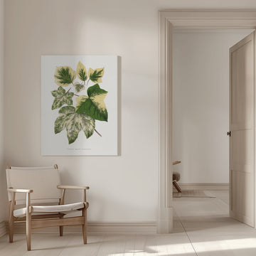 Green Leaf Illustration | Canvas - Room Interior 1