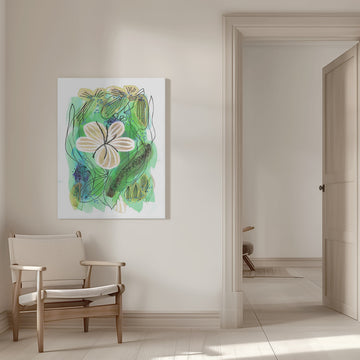 Abstract Floral Garden | Canvas - Room Interior 1