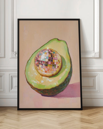 Avocado Disco Ball | Poster - Room Interior 1