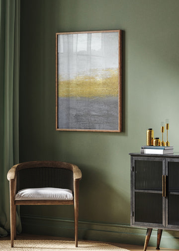 Golden Grey Horizon | Poster - Room Interior 2