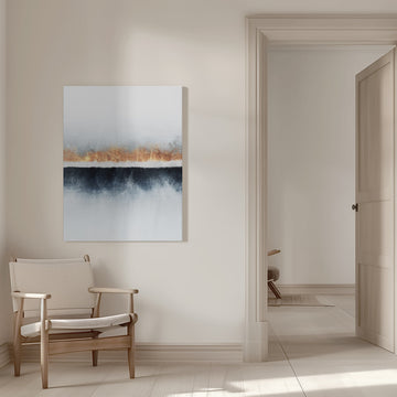 Golden Horizon Abstract | Canvas - Room Interior 1