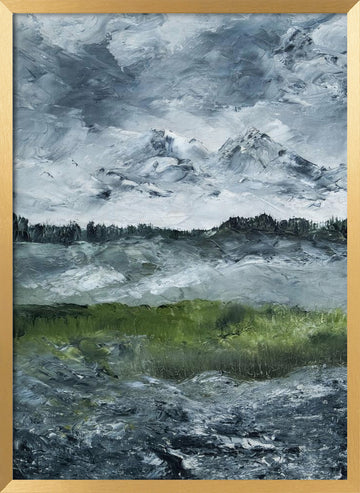 Landscape Study 1905 | Poster - Gold Frame Interior