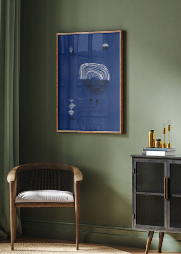 Indigo Night Gaze | Poster - Room Interior 2
