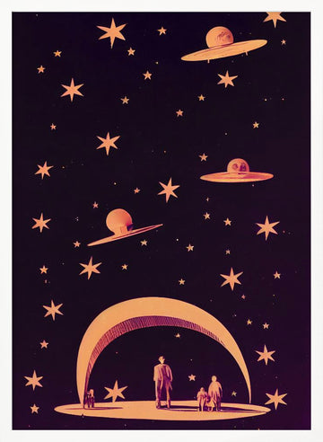 Galactic Dreamscape | Poster - White Frame Interior