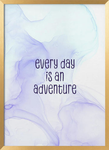 Everyday Adventure Abstract | Poster - Gold Frame Interior