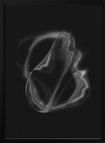 Ethereal Fluid Form | Poster - Black Metal Frame Interior