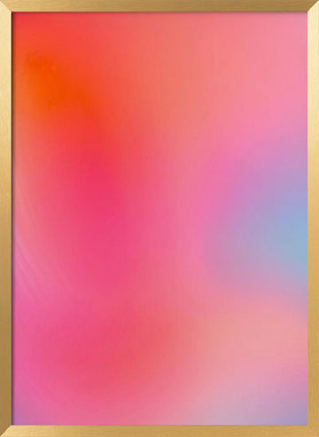 Dreamy Color Blend | Poster - Gold Frame Interior