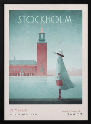Stockholm-1 Stockholm City Hall | Poster - Black Metal Frame Interior