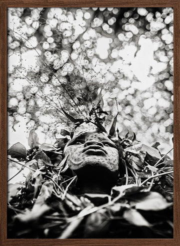 Nature Spirit Portrait | Poster - Walnut Frame Interior