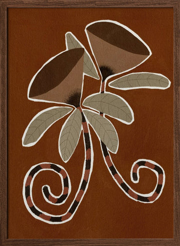 Delicate Bloom 3 | Poster - Walnut Frame Interior